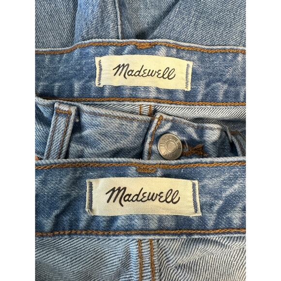 Set of 2 Madewell 90s Straight Medium Wash Women High Waist Jeans 26 - Picture 9 of 10